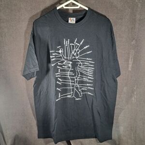 Porous Walker "Perfect" Women Body Positivity Black White Graphic Tee VG  XL OOP